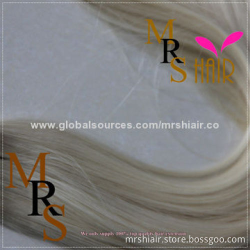 24-Inch blond color china straight tape in hair